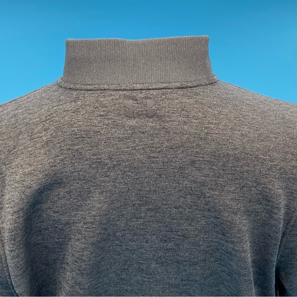 Under Armour Quarter-Zip Fleece Pullover Men's Gray Size Large - Picture 7 of 12